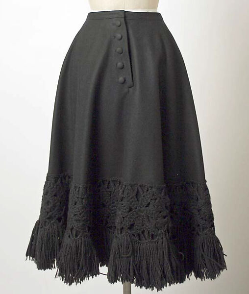 Skirt, House of Paquin (French, 1891–1956), wool, French