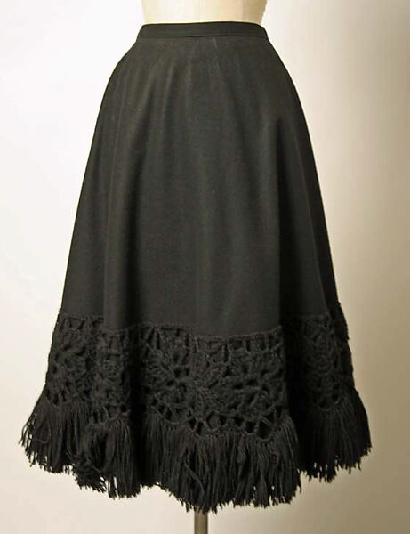Skirt, House of Paquin (French, 1891–1956), wool, French 