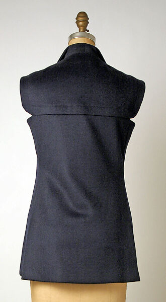 Vest, Pierre Cardin (French (born Italy), San Biagio di Callalta 1922–2020 Neuilly), wool, French