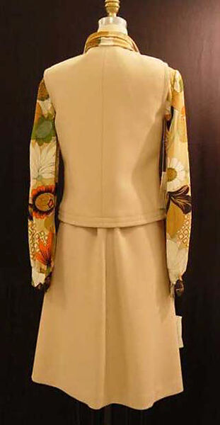 Ensemble, Pierre Cardin (French (born Italy), San Biagio di Callalta 1922–2020 Neuilly), wool, synthetic fiber, plastic, French
