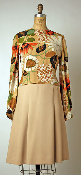 Ensemble, Pierre Cardin (French (born Italy), San Biagio di Callalta 1922–2020 Neuilly), wool, synthetic fiber, plastic, French