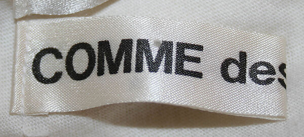 T-shirt, Comme des Garçons (Japanese, founded 1969), cotton, Japanese