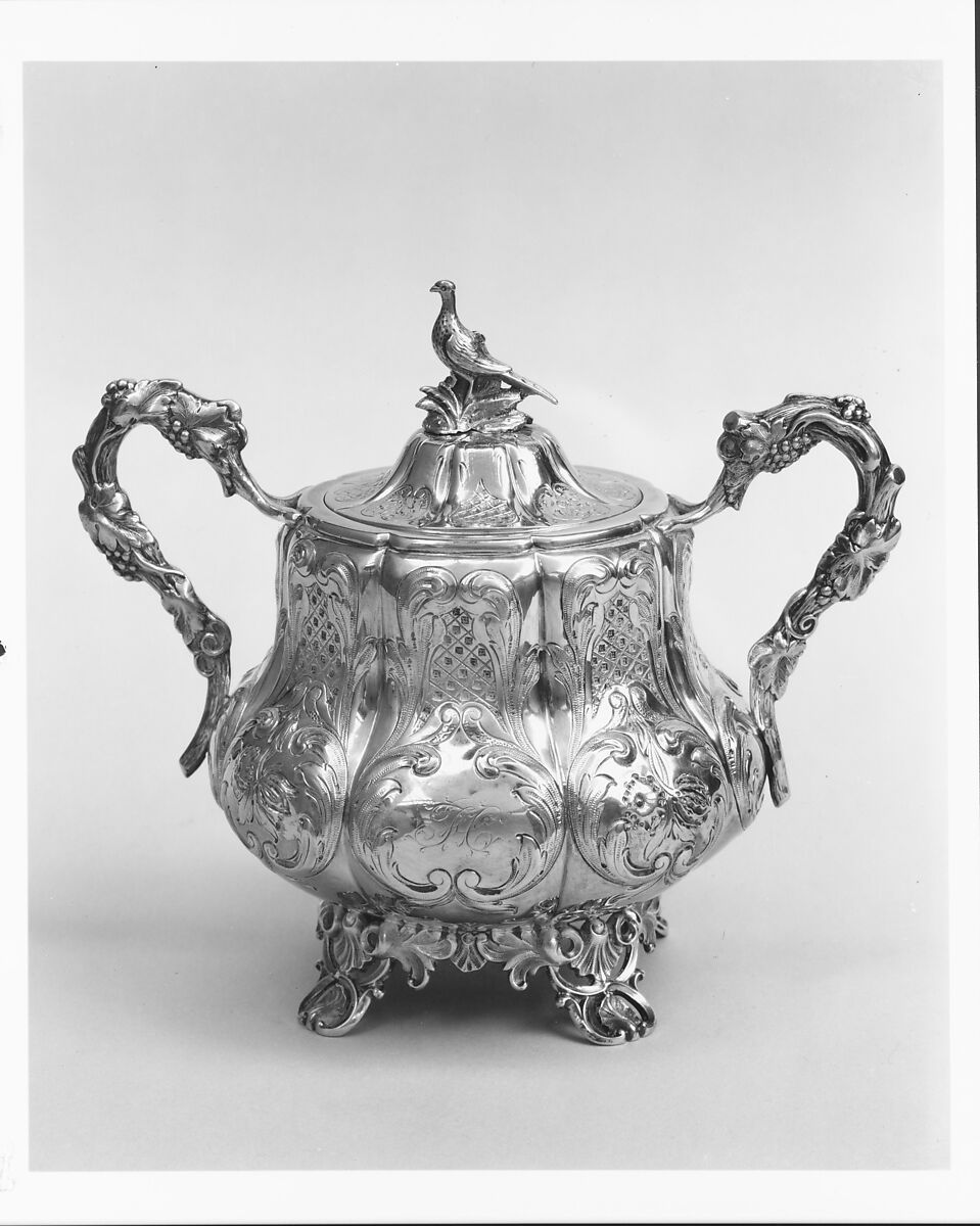 Sugar Bowl, Ball, Tompkins and Black (active 1839–51), Silver, American 