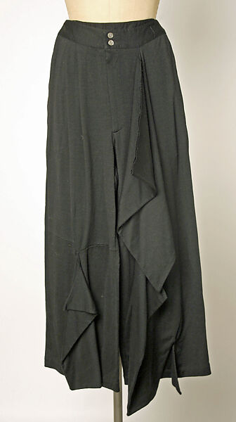 Pantsuit, Comme des Garçons (Japanese, founded 1969), wool, Japanese