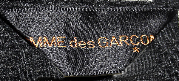 Cape, Comme des Garçons (Japanese, founded 1969), wool, Japanese