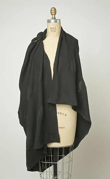 Cape, Comme des Garçons (Japanese, founded 1969), wool, Japanese 