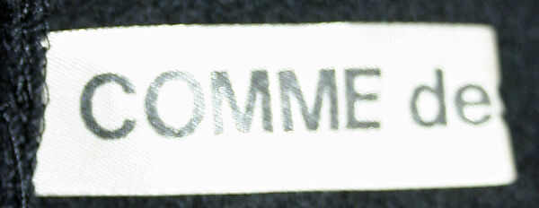 Cape, Comme des Garçons (Japanese, founded 1969), wool, Japanese