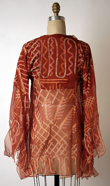 Blouse, Zandra Rhodes (British, founded 1969), silk, British