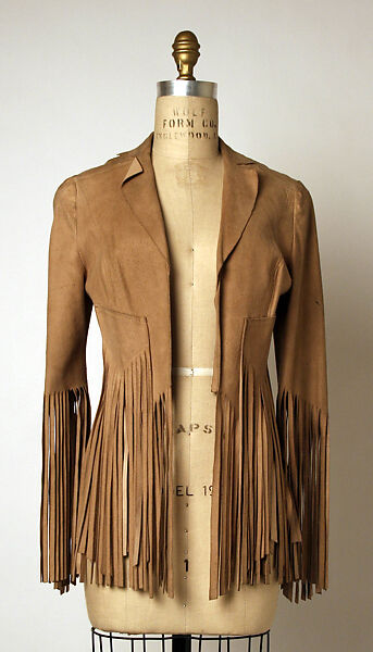 Jacket, Ossie Clark (British, Oswaldtwistle 1942–1996 London), suede, British 