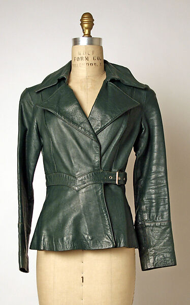 Jacket, Ossie Clark (British, Oswaldtwistle 1942–1996 London), leather, British 