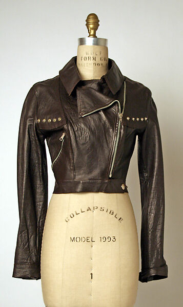 Jacket, Ossie Clark (British, Oswaldtwistle 1942–1996 London), leather, British 