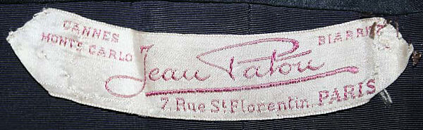 "Advertising", House of Patou (French, founded 1914), silk, cellulose acetate, metal, plastic, French