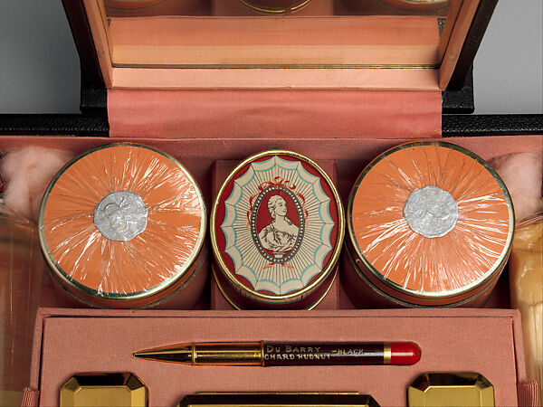 Vanity case, Richard Hudnut (American, 1855–1928), leather, brass, American