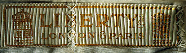 Evening dress, Liberty &amp; Co. (British, founded London, 1875), silk, glass, British