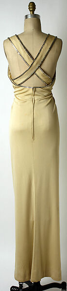 Evening ensemble, Bill Blass Ltd. (American, founded 1970), (a) rhinestones; (b) cashmere, American