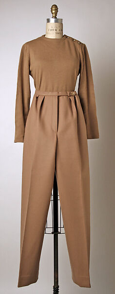 Ensemble, Bill Blass Ltd. (American, founded 1970), fur, camel hair, wool, American