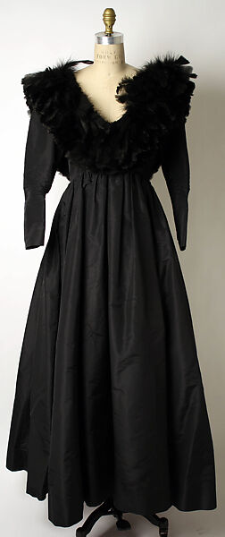 Evening dress, Oscar de la Renta, LLC. (American, founded 1965), silk, leather, American 