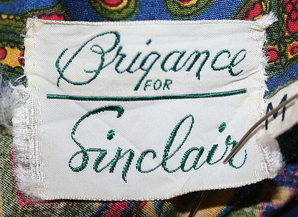 Dress, Tom Brigance (American, 1910–1990), cotton, American