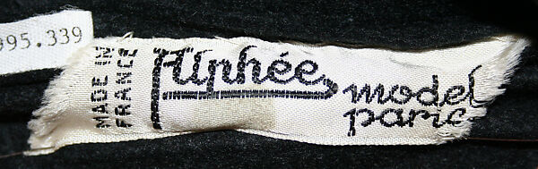 Hat, Alphée (French), wool, French