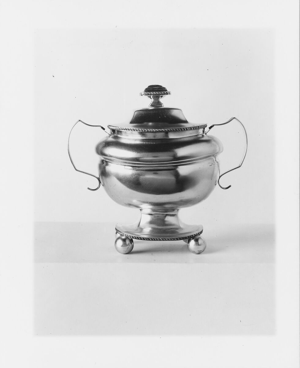 Sugar Bowl, William B. Heyer (active ca. 1807–22), Silver, American 