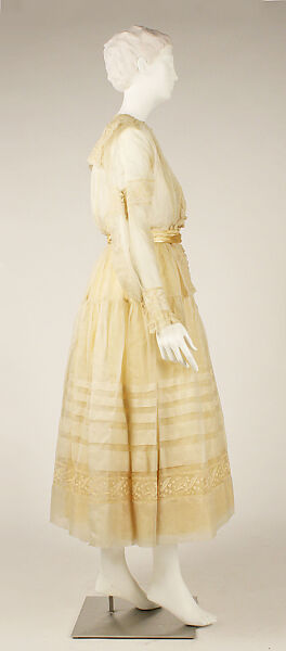 Dress, silk, probably American