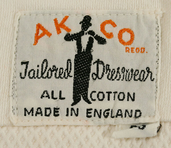 Suit, wool, cotton, British