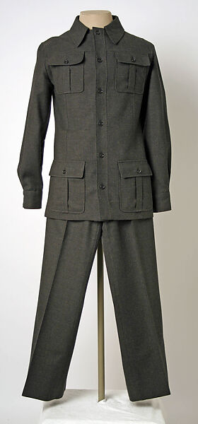 Suit, Yves Saint Laurent (French, founded 1961), wool, French 