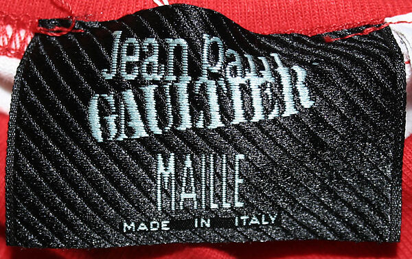 T-shirt, Jean Paul Gaultier (French, born 1952), cotton, French