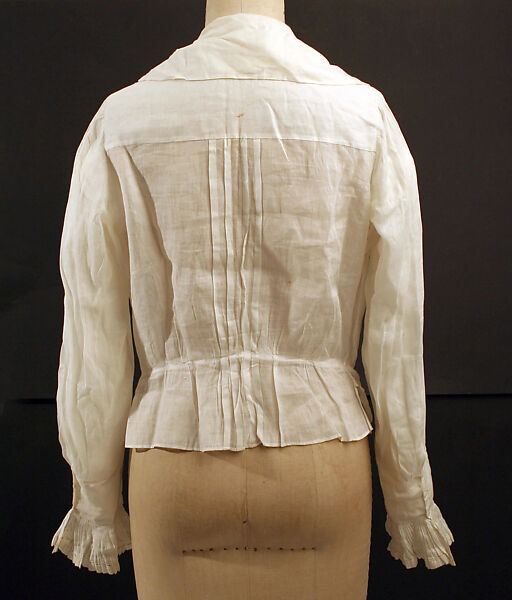 Blouse, cotton, probably American