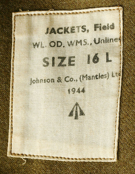 Military ensemble, wool, British