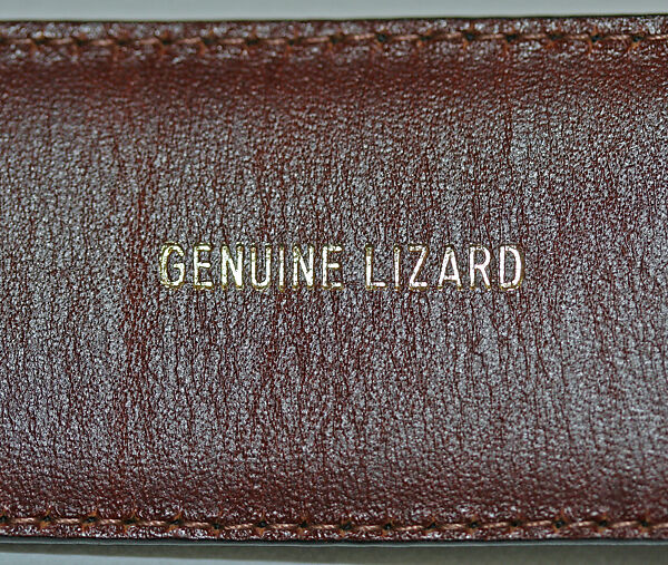 Belt, Barry Kieselstein-Cord (American, born 1948), silver, lizard skin, American