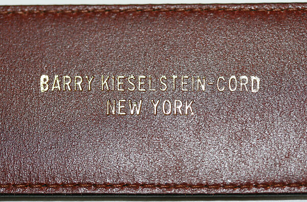 Belt, Barry Kieselstein-Cord (American, born 1948), silver, lizard skin, American