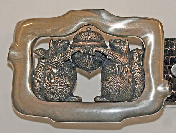 Belt, Barry Kieselstein-Cord (American, born 1948), sterling silver, lizard skin, American