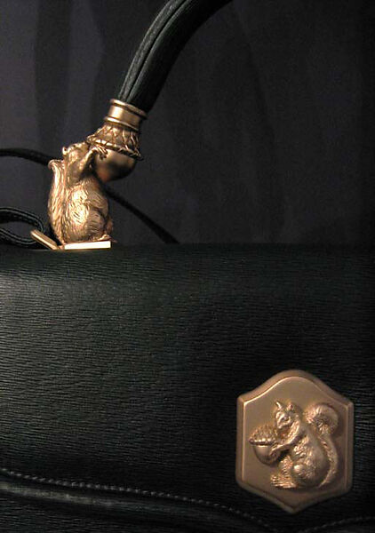 Purse, Barry Kieselstein-Cord (American, born 1948), gold, leather, silk, American