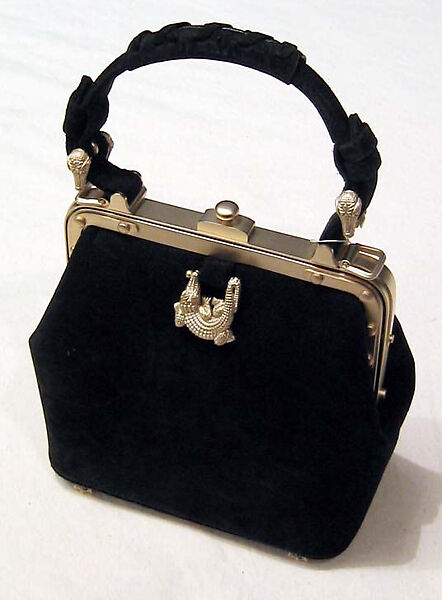 Purse, Barry Kieselstein-Cord (American, born 1948), gold, suede, silk, American 