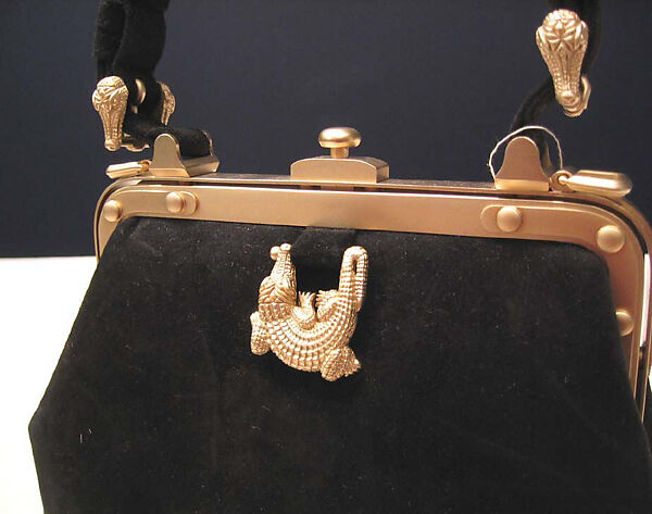 Purse, Barry Kieselstein-Cord (American, born 1948), gold, suede, silk, American