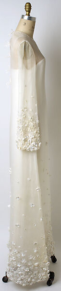 Wedding ensemble, Oscar de la Renta, LLC. (American, founded 1965), silk, glass, plastic, American