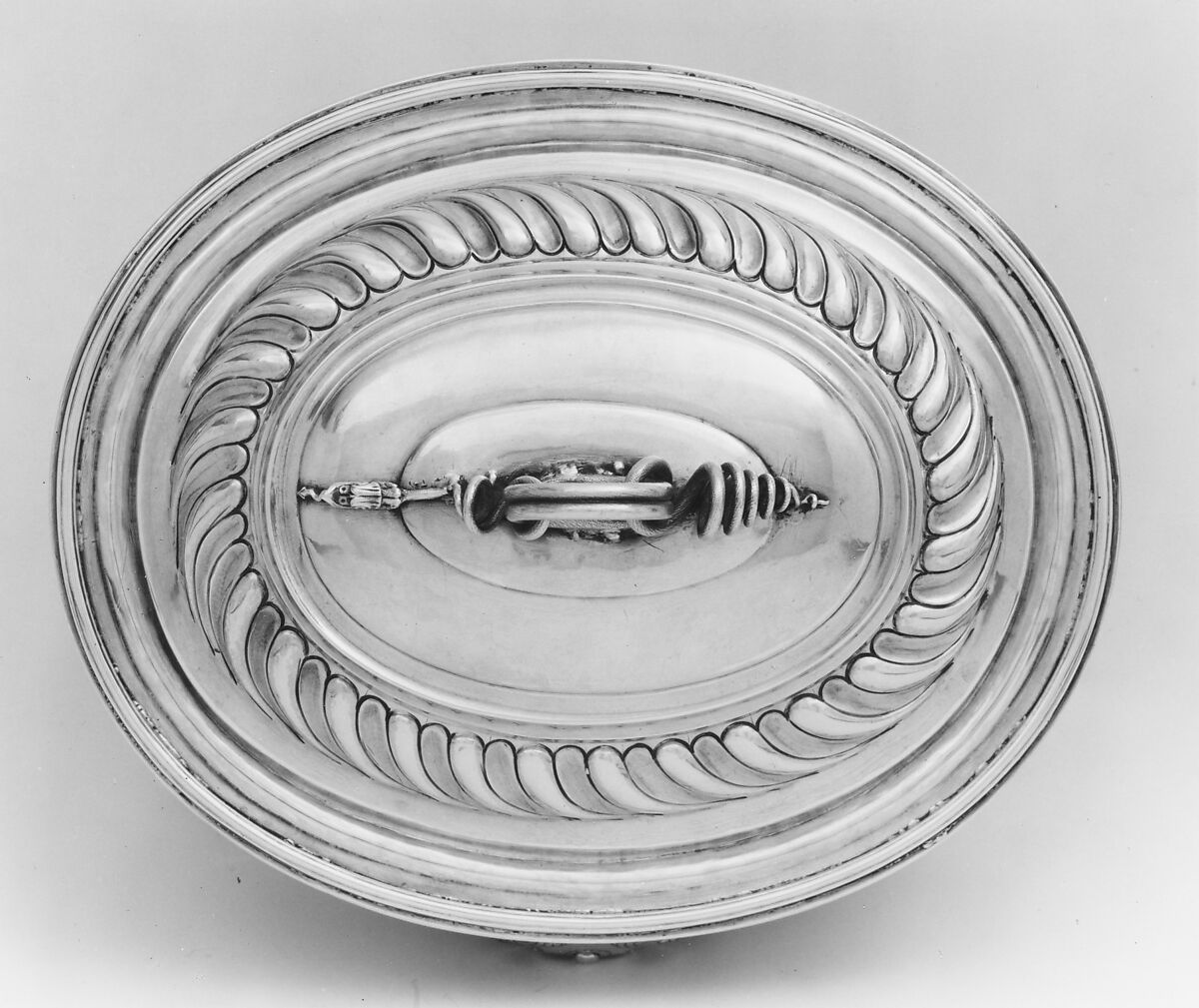 Sugar Box, Probably John Coney (1655/56–1722), Silver, American