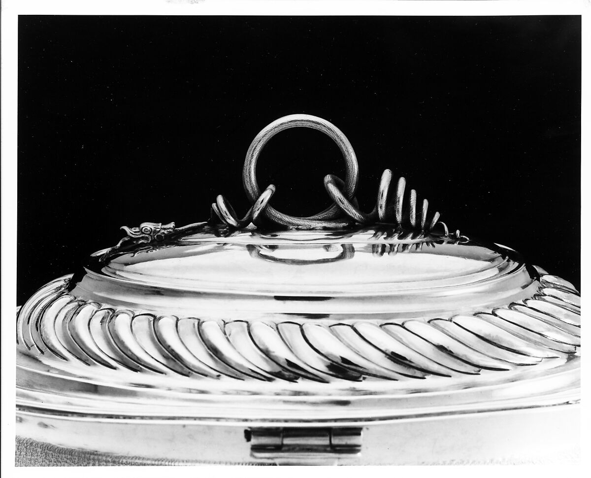 Sugar Box, Probably John Coney (1655/56–1722), Silver, American