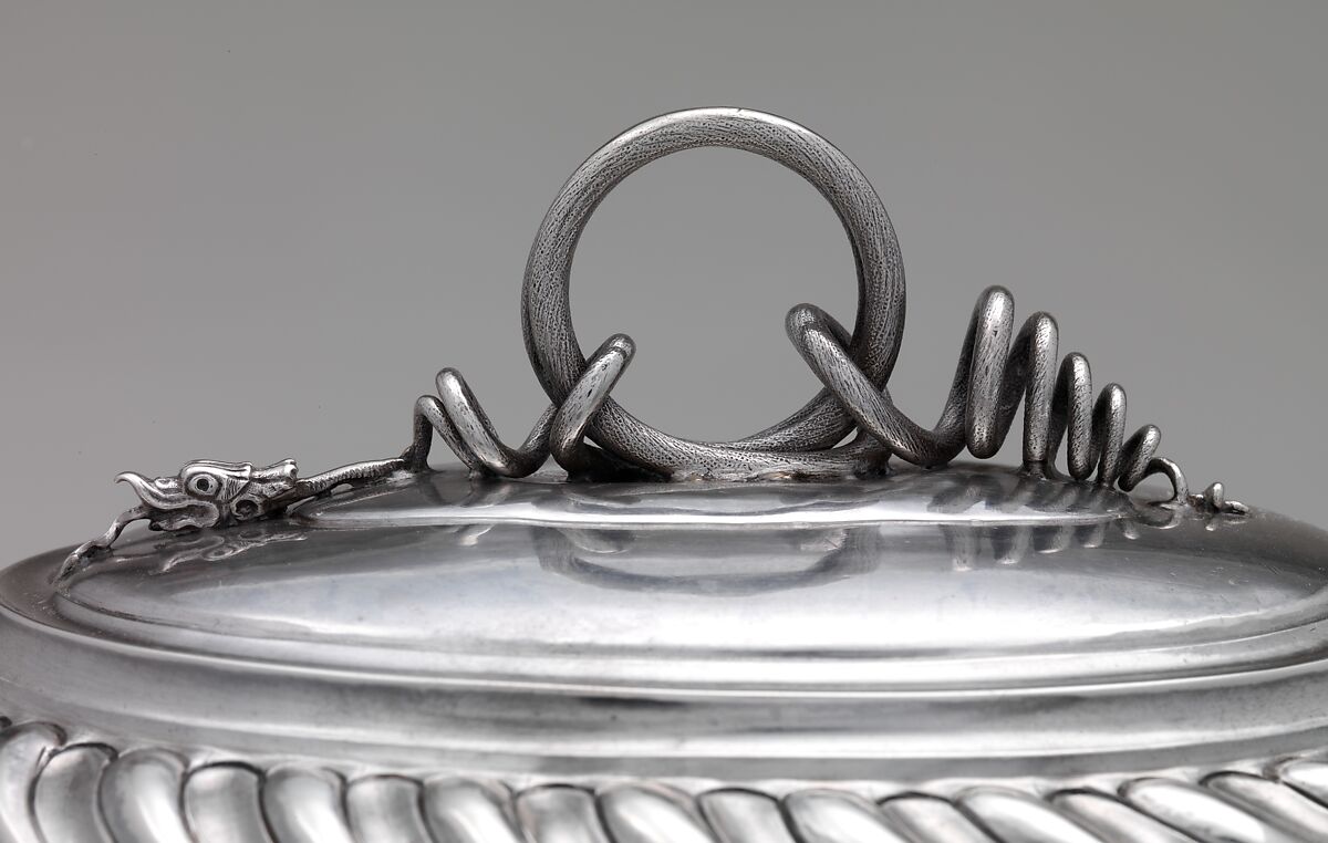 Sugar Box, Probably John Coney (1655/56–1722), Silver, American