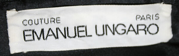 Evening dress, Emanuel Ungaro (French, 1933–2019), silk, French