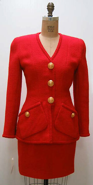 Suit, House of Chanel (French, founded 1910), wool, French 