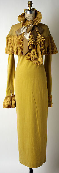 Evening ensemble, Chloé (French, founded 1952), wool, French