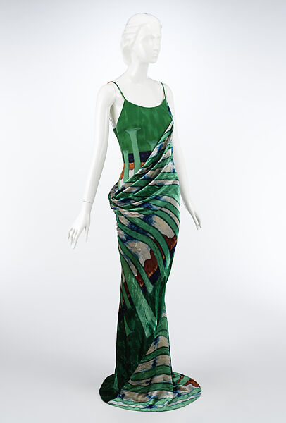 Evening ensemble, Chloé (French, founded 1952), synthetic fiber, French