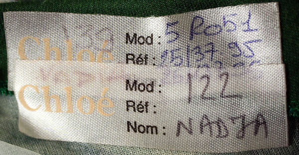 Evening ensemble, Chloé (French, founded 1952), synthetic fiber, French