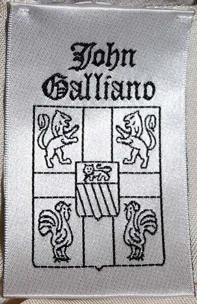 Evening dress, John Galliano (founded 1984), silk, British