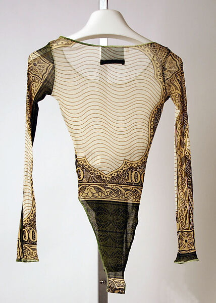 Bodysuit, Jean Paul Gaultier (French, born 1952), cotton, French