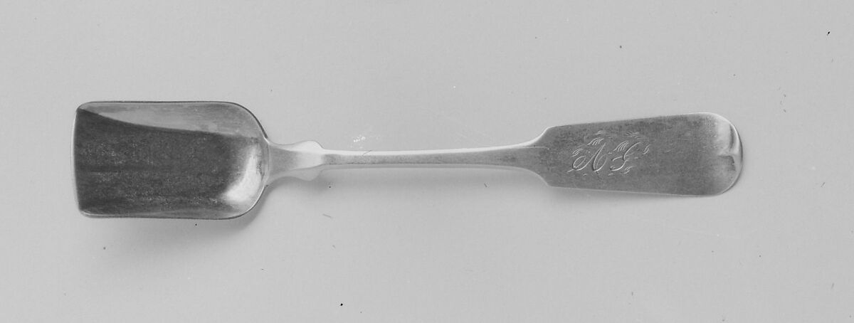 Sugar Shovel, Walter Pitkin (1808–1885), Silver, American 