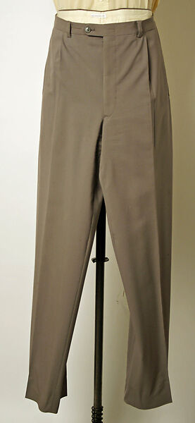 Suit, Giorgio Armani (Italian, founded 1974), (a, b) wool; (c) cotton; (d–f) silk, European