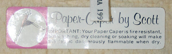 Dress, Scott Paper, Ltd. (American), paper, American